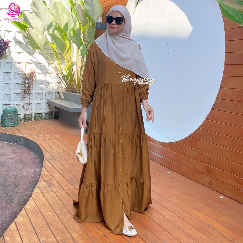 Irina Dress Polos Crinckle Wanita Ironless
