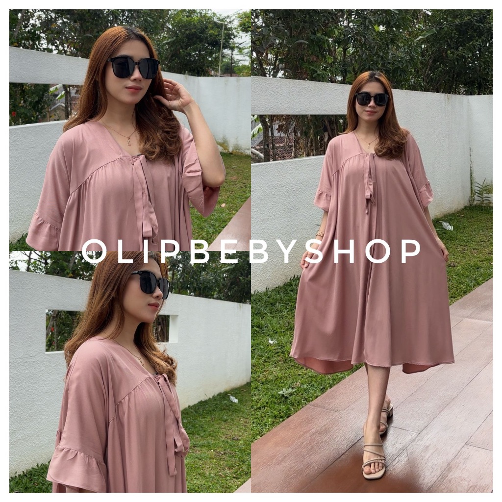 TIARA DRESS RAYON TWILL POLOS DASTER LEMBUT TEBAL/BUSUI/BUMIL