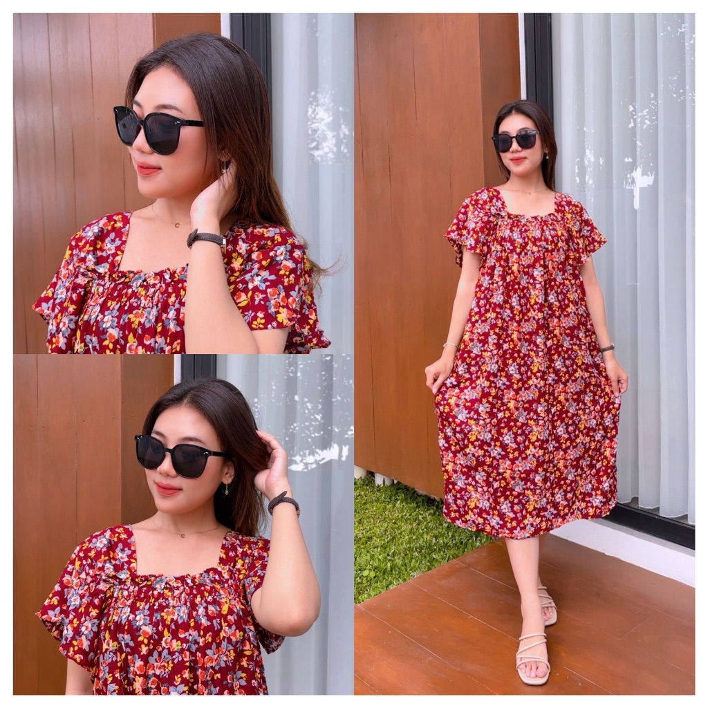 Fuji Dress Jumbo Busui Friendly Rayon Premium Terlaris
