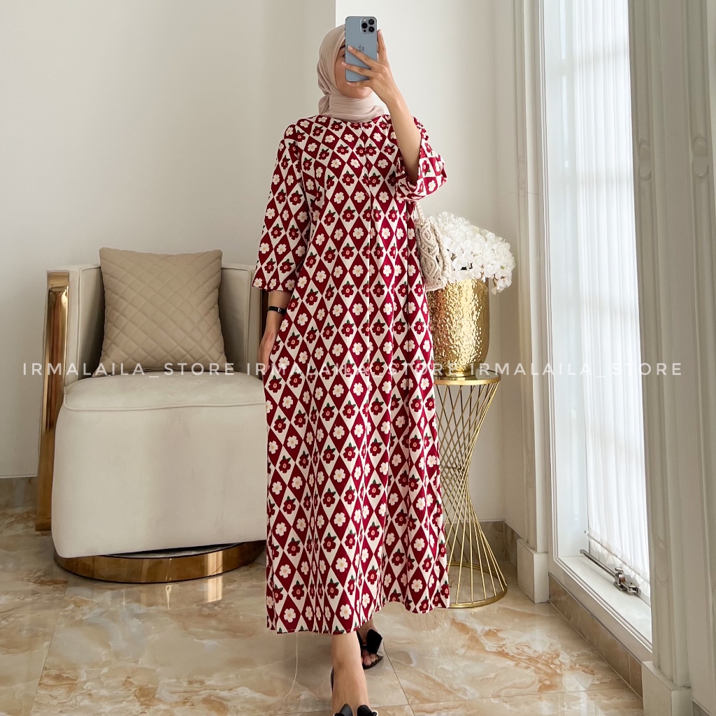 DASTER X-TRA JUMBO MOTIF KEKINIAN TANGAN 3/4 RAYON PREMIUM