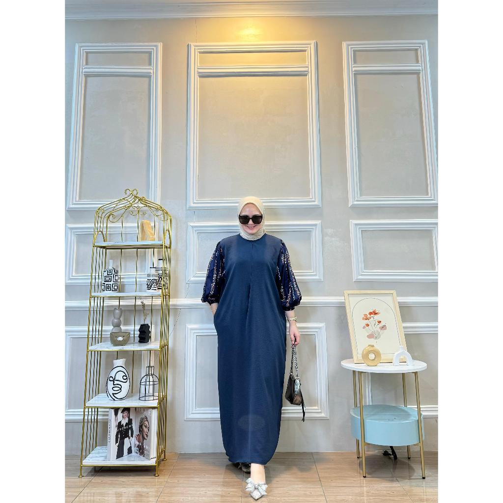 VANILA DRESS / GAMIS KOMBINASI CEY AIRFLOW DAN RAYON / GAMIS VANILA