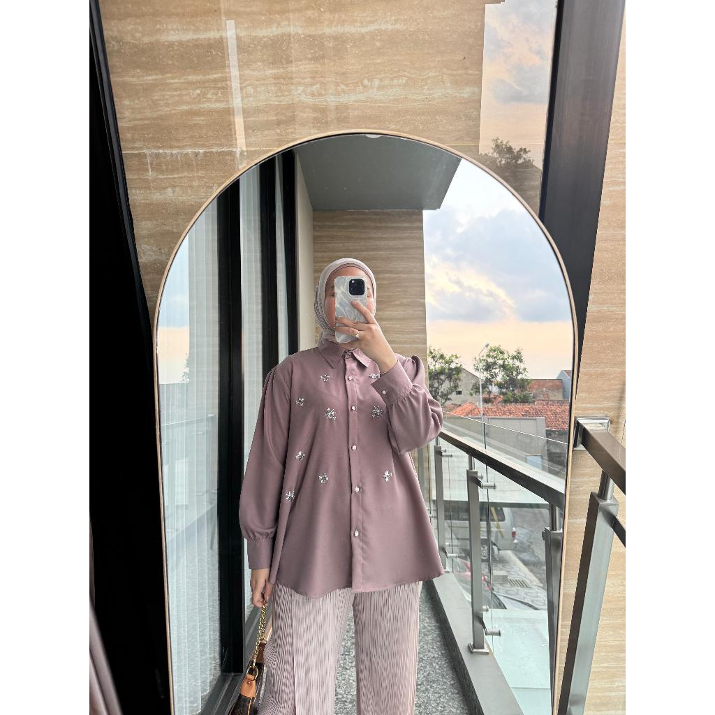 Pamungkas Sahara Payet Blouse Wanita Mewah