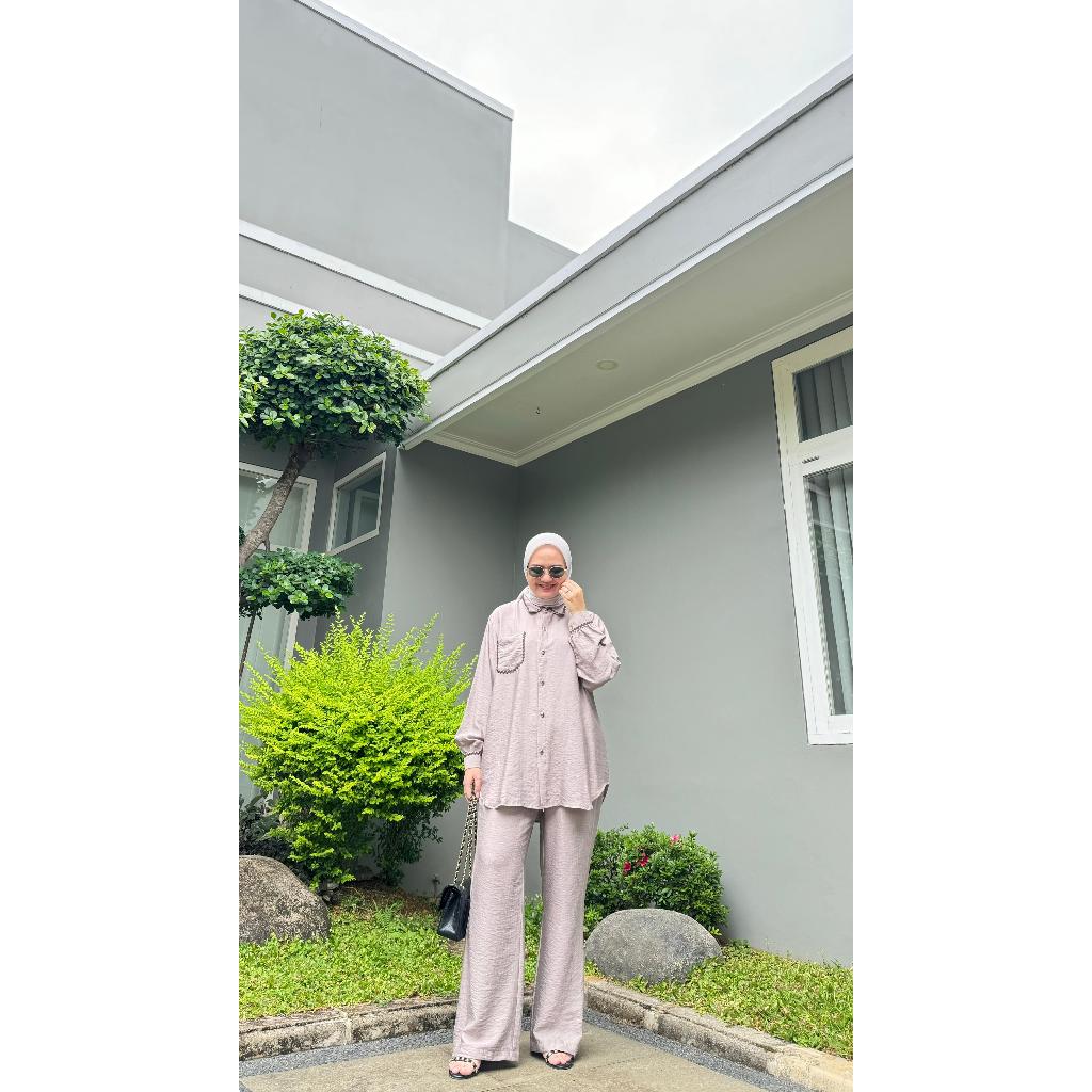 Pamungkas Nadya Set Linen Set Wanita